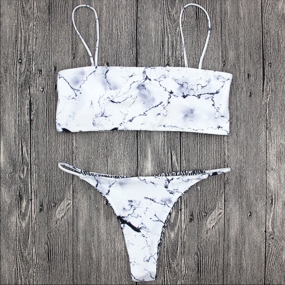 Other - New Marbled Cheeky Bikini Set Small